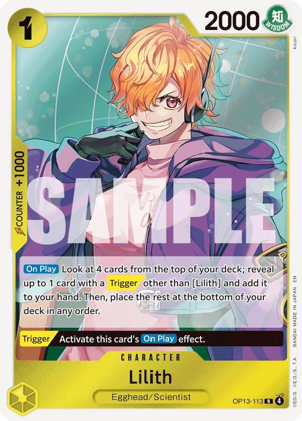 Lilith OP13-113 (Carrying On His Will) - Foil