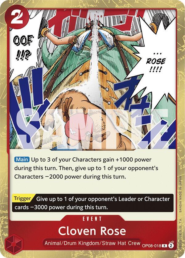 Cloven Rose OP08-018 (Two Legends) - Foil