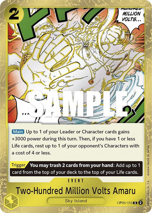 Two-Hundred Million Volts Amaru OP05-115 (Awakening of the New Era) - Foil