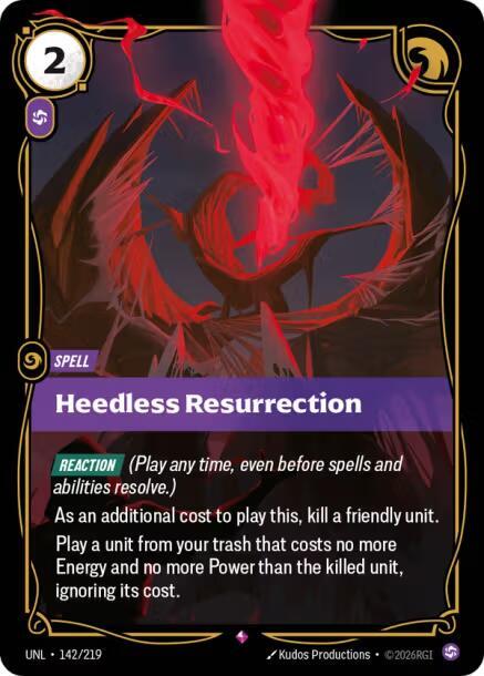 Heedless Resurrection 142/219 (Unleashed) - Foil