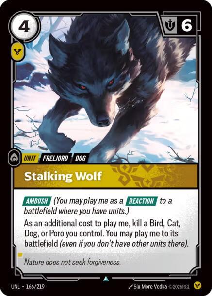 Stalking Wolf 166/219 (Unleashed) - Foil