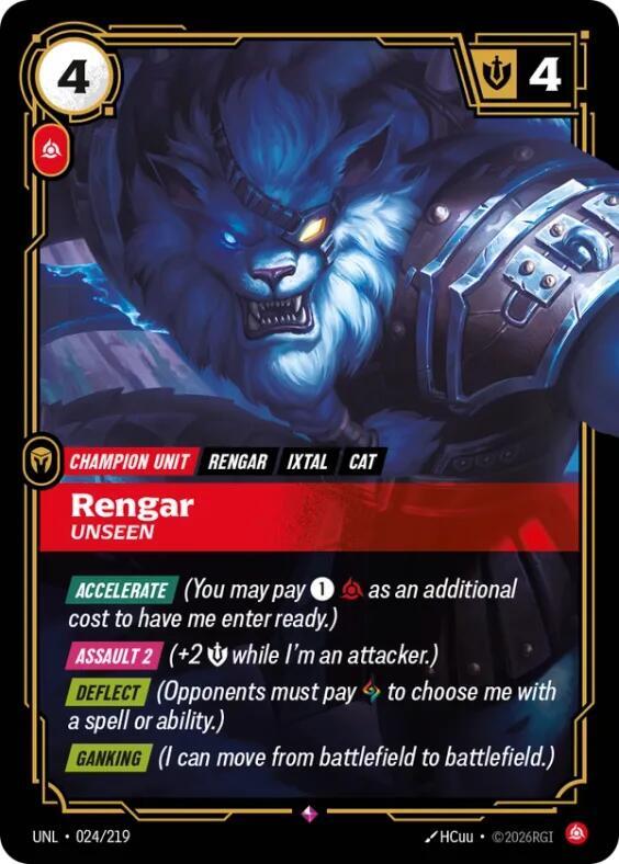 Rengar - Unseen 024/219 (Unleashed) - Foil