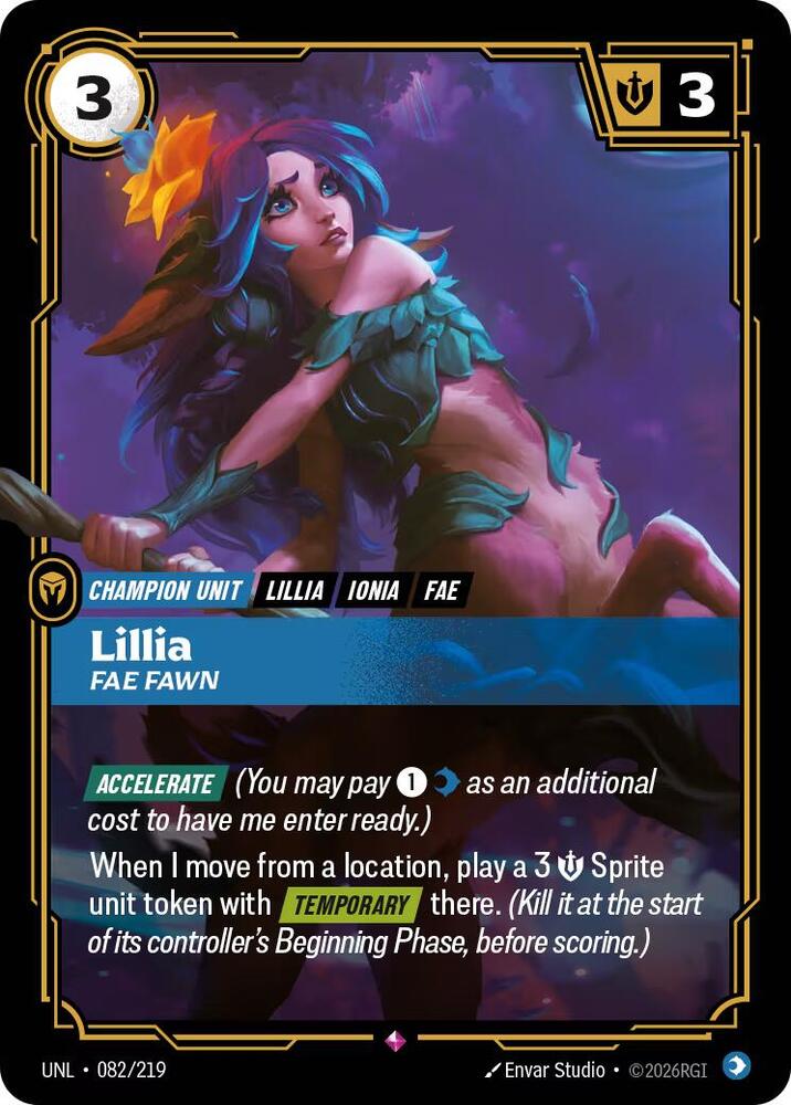 Lillia - Fae Fawn 082/219 (Unleashed) - Foil
