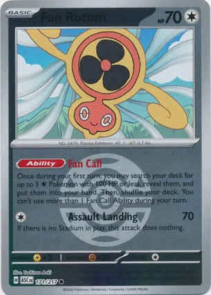 Fan Rotom 171/217 (ME: Ascended Heroes) - Dusk Ball Holofoil