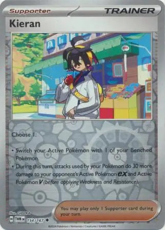 Kieran 154/167 (SV06: Twilight Masquerade) - Reverse Holofoil