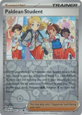Paldean Student 085/091 (SV: Paldean Fates) - Reverse Holofoil