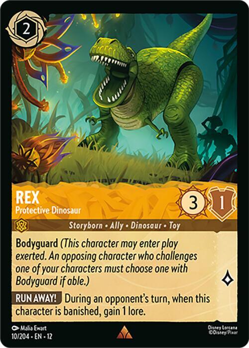 Rex, Protective Dinosaur 10/204 (Wilds Unknown) - Cold Foil