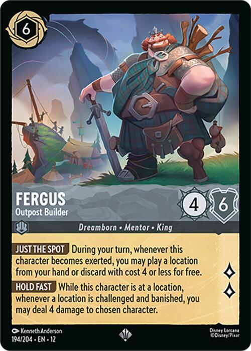 Fergus, Outpost Builder 194/204 (Wilds Unknown) - Cold Foil