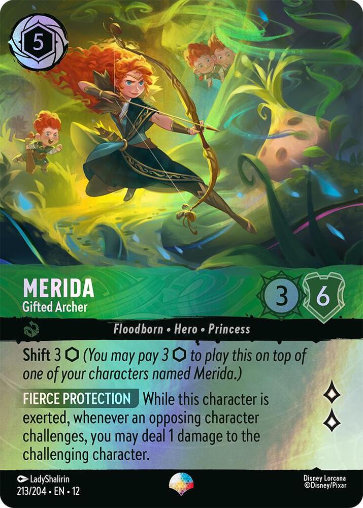 Merida, Gifted Archer 213/204 (Wilds Unknown) - Rainbow Foil