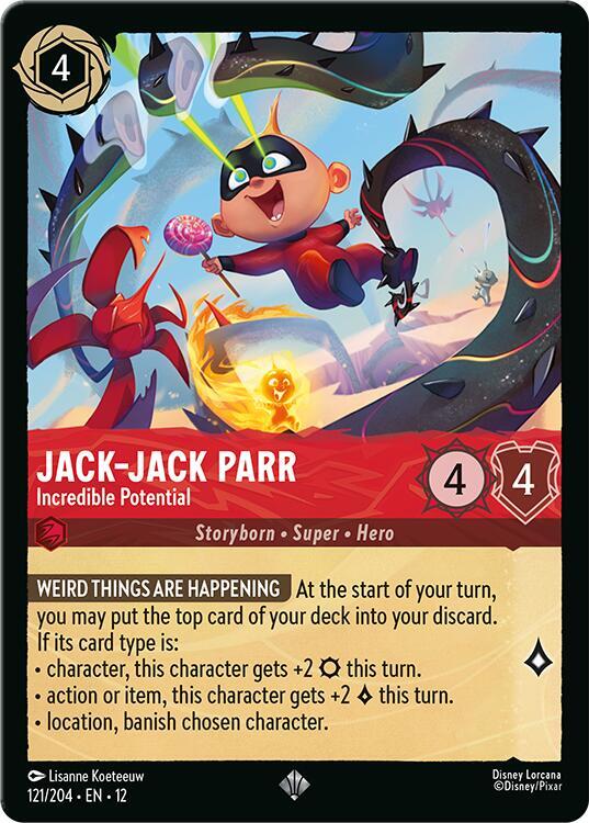 Jack-Jack Parr, Incredible Potential 121/204 (Wilds Unknown) - Cold Foil