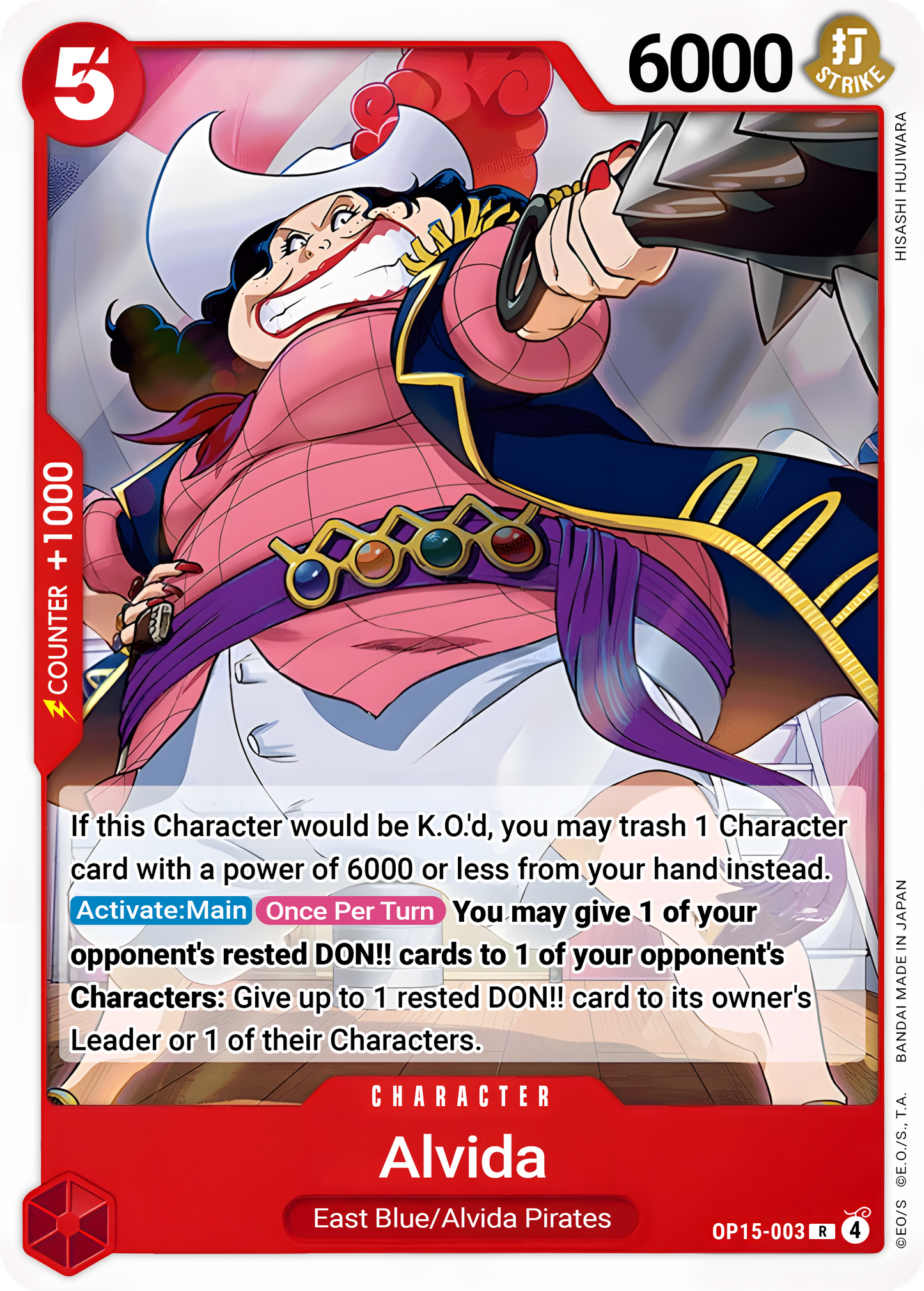 Alvida OP15-003 (Adventure on Kami's Island) - Foil