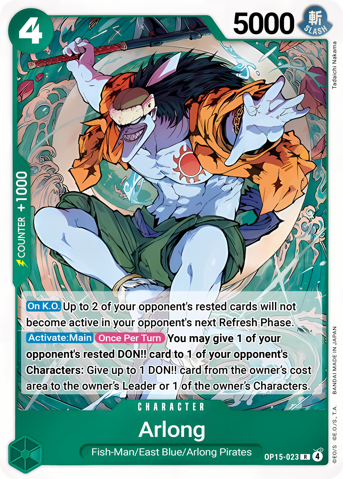 Arlong OP15-023 (Adventure on Kami's Island) - Foil