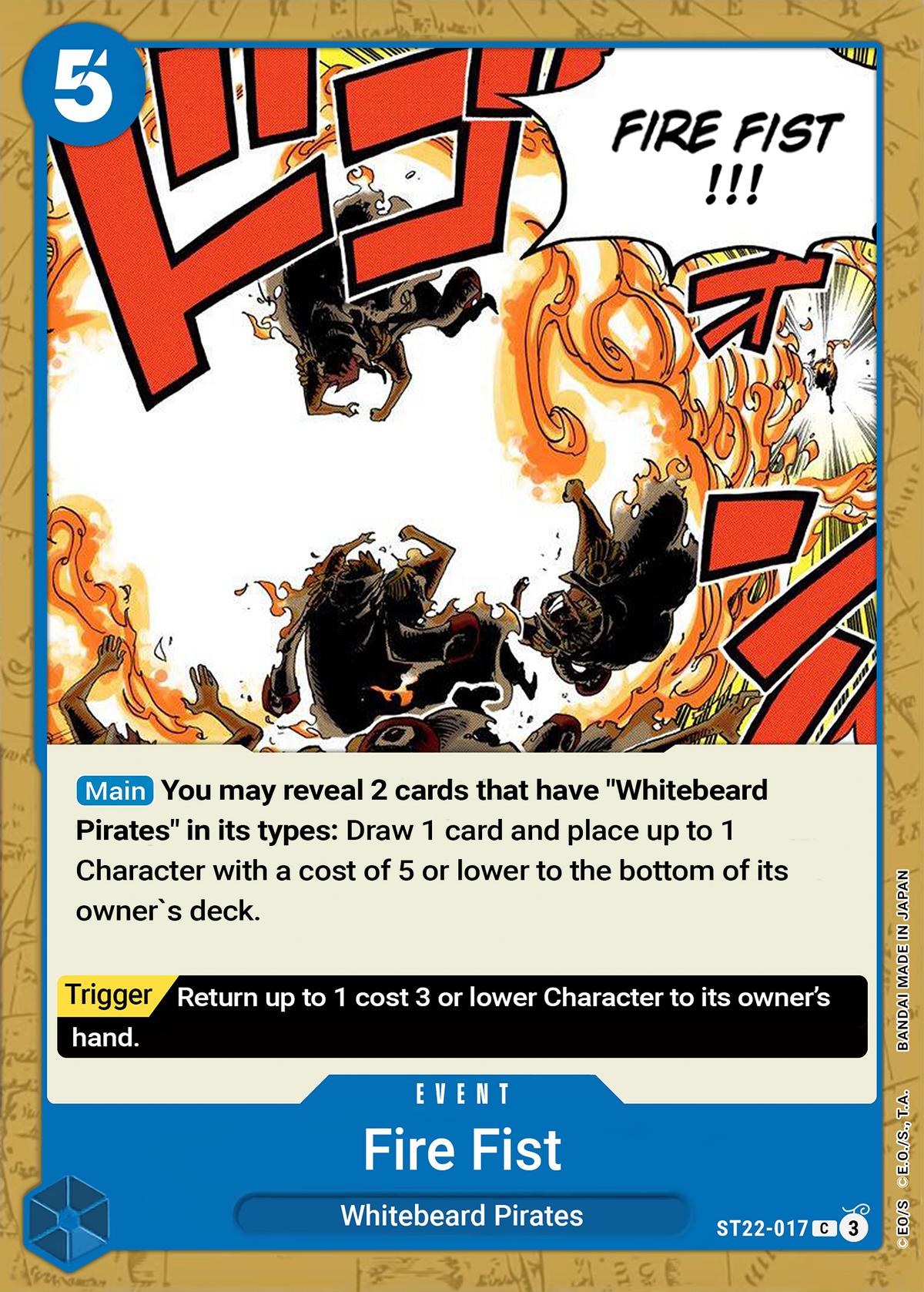 Fire Fist ST22-017 (Starter Deck 22: Ace & Newgate)