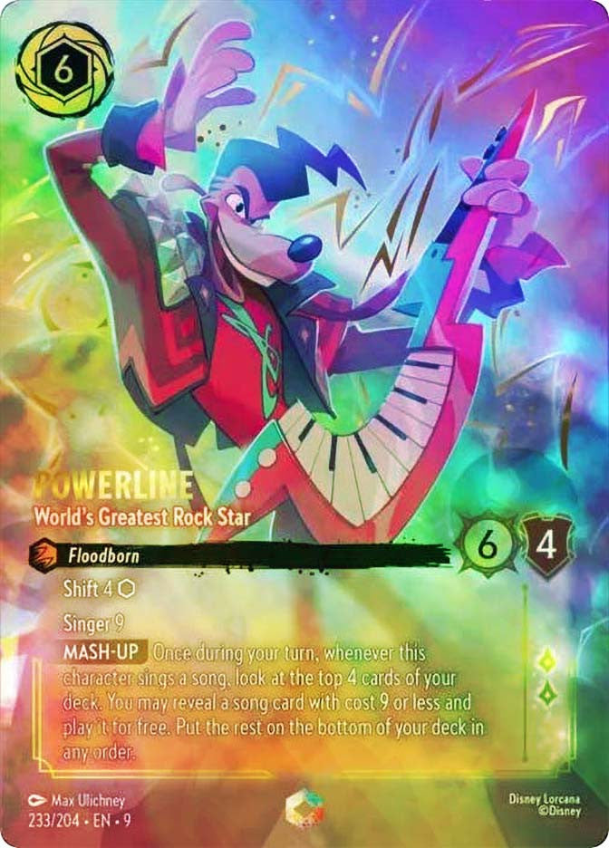 Powerline, World's Greatest Rock Star 110/204 (Fabled) - Rainbow Foil