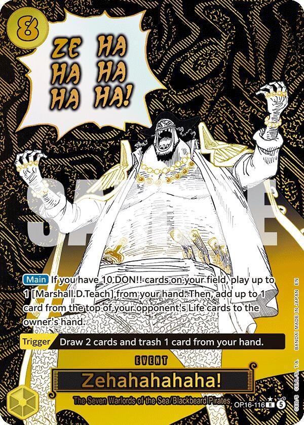 Zehahahahaha! OP16-116 (The Time of Battle) - Alternate Art Foil