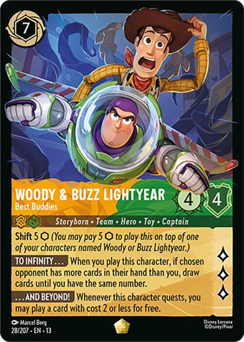 Woody and Buzz Lightyear, Best Buddies 28/207 (Attack of the Vine!) - Cold Foil
