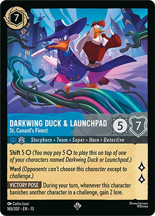 Darkwing Duck and Launchpad, St. Canard's Finest 165/204 (Attack of the Vine!)