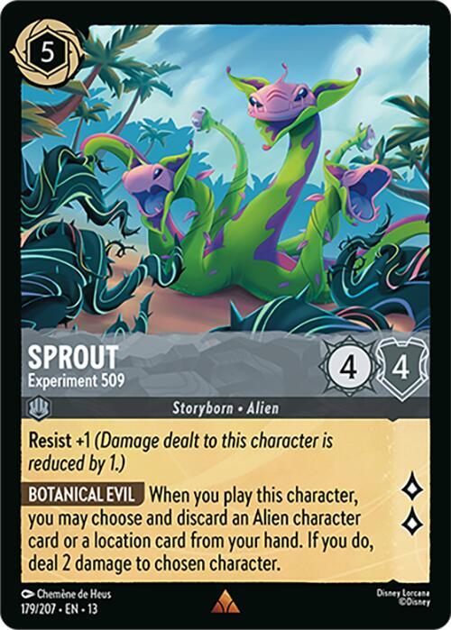 Sprout, Experiment 509 179/204 (Attack of the Vine!) - Cold Foil