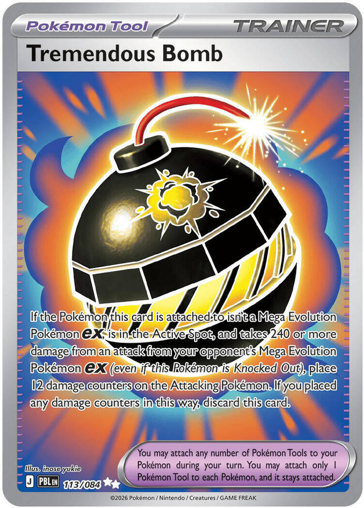 Tremendous Bomb 113 084 113/084 (ME05: Pitch Black) - Holofoil
