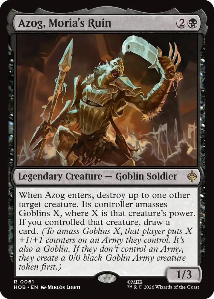Azog, Moria's Ruin 61 (The Hobbit) - Foil