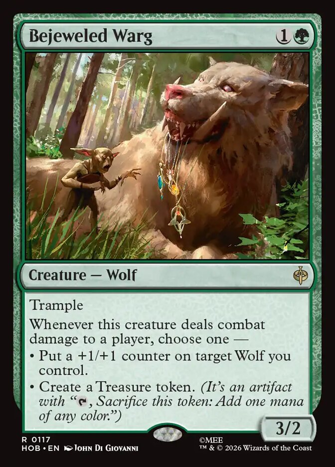 Bejeweled Warg 117 (The Hobbit) - Foil