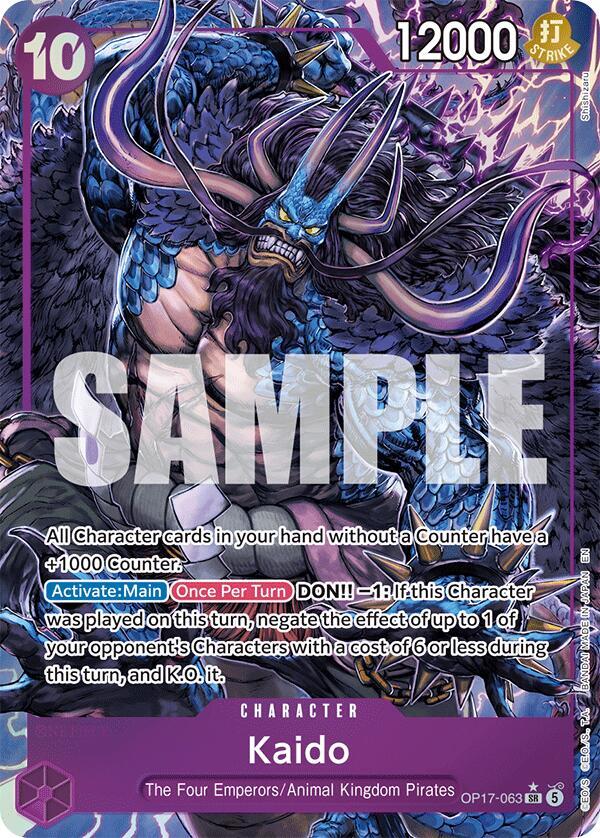 Kaido OP17-063 (The World's Strongest Warriors) - Alternate Art Foil