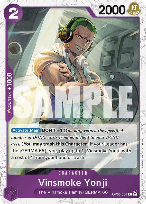 Vinsmoke Yonji OP06-066 (Premium Booster -The Best-) - Jolly Roger Foil