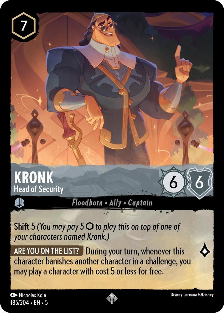 Kronk, Head of Security 185/204 (Shimmering Skies)