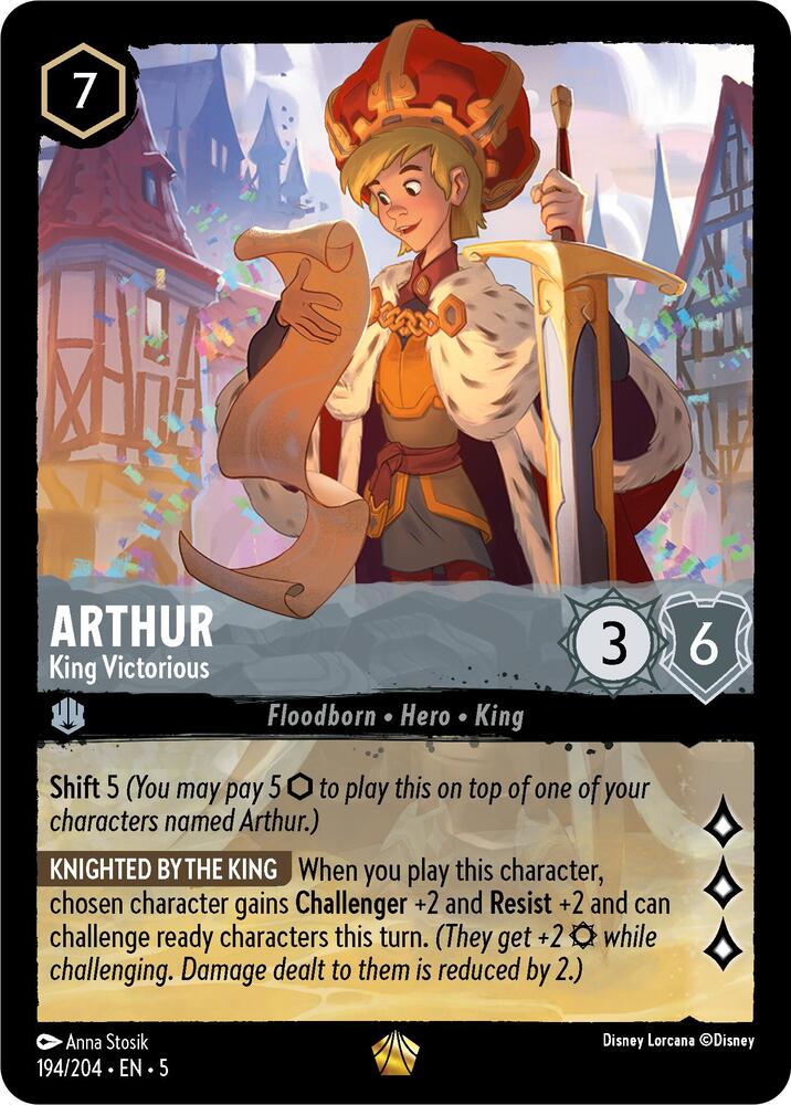 Arthur King Victorious 194/204 (Shimmering Skies)