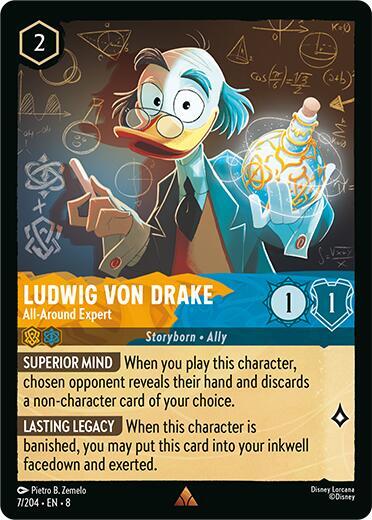 Ludwig Von Drake All Around Expert 7/204 (Reign of Jafar)