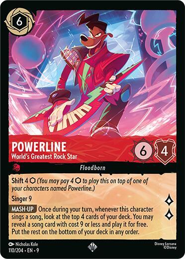 Powerline Worlds Greatest Rock Star 110/204 (Fabled)