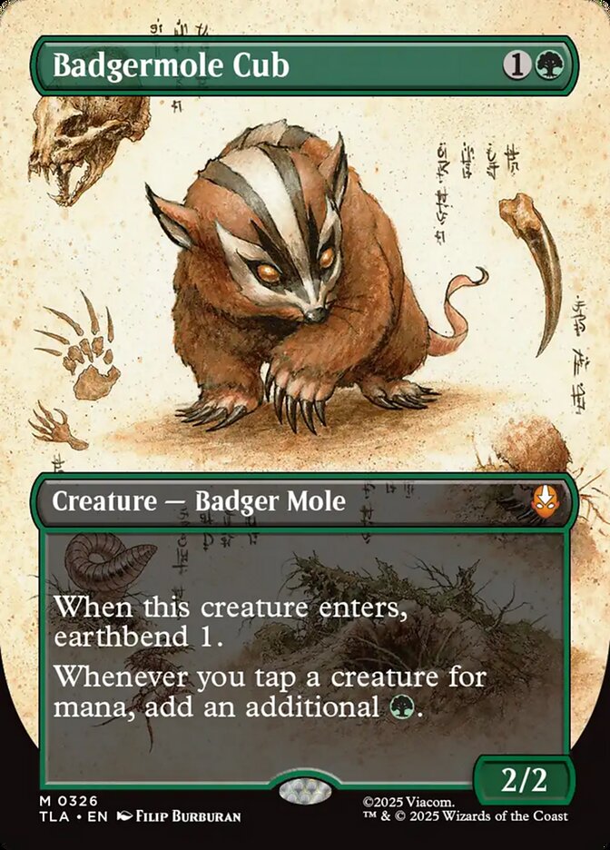 Badgermole Cub Borderless 326/286 (Avatar: The Last Airbender)