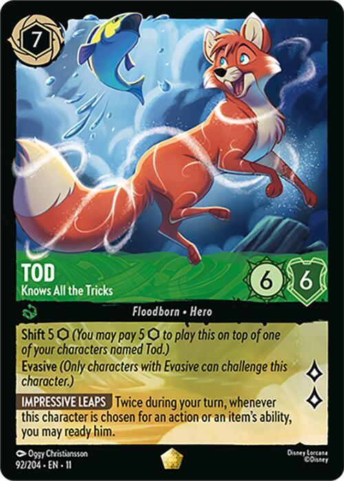 Tod, Knows All the Tricks 92/204 () - Cold Foil