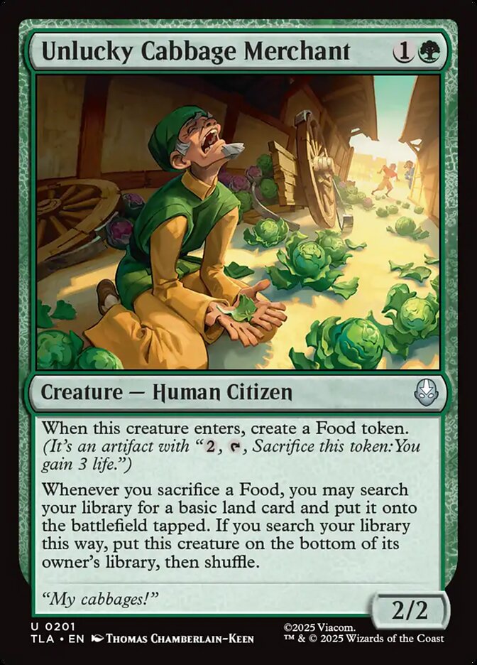 Unlucky Cabbage Merchant 201/286 (Avatar: The Last Airbender) - Foil
