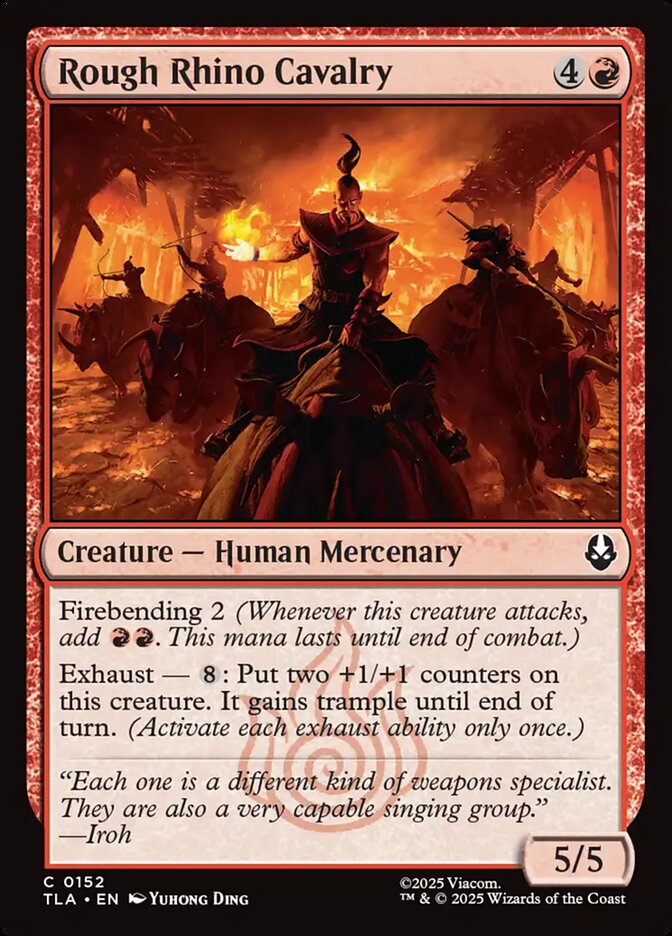 Rough Rhino Cavalry 152/286 (Avatar: The Last Airbender) - Foil