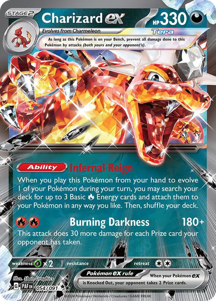 Charizard ex 054 091 054/091 (SV: Paldean Fates) - Holofoil