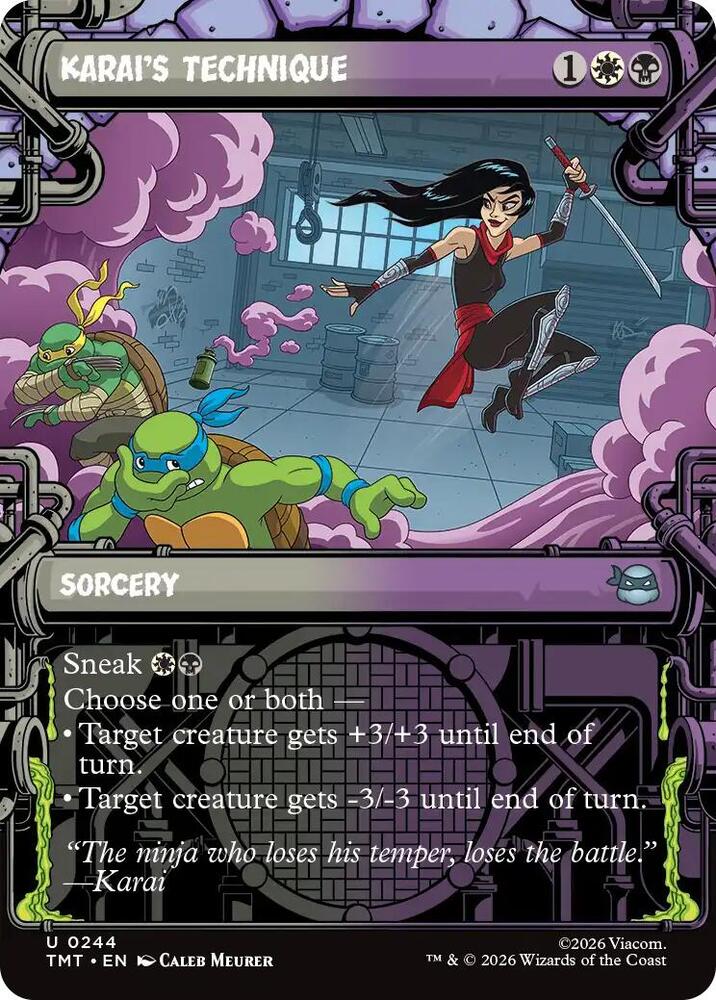 Karai's Technique 244/260 (Teenage Mutant Ninja Turtles) - Showcase Foil