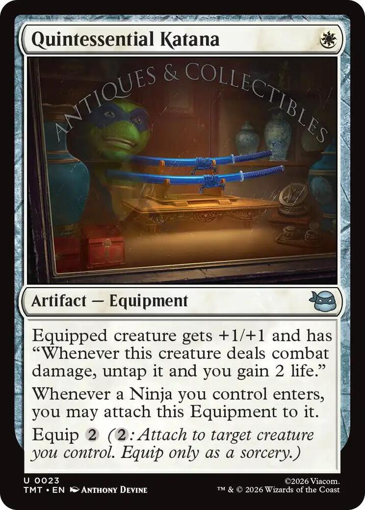 Quintessential Katana 23/190 (Teenage Mutant Ninja Turtles) - Foil