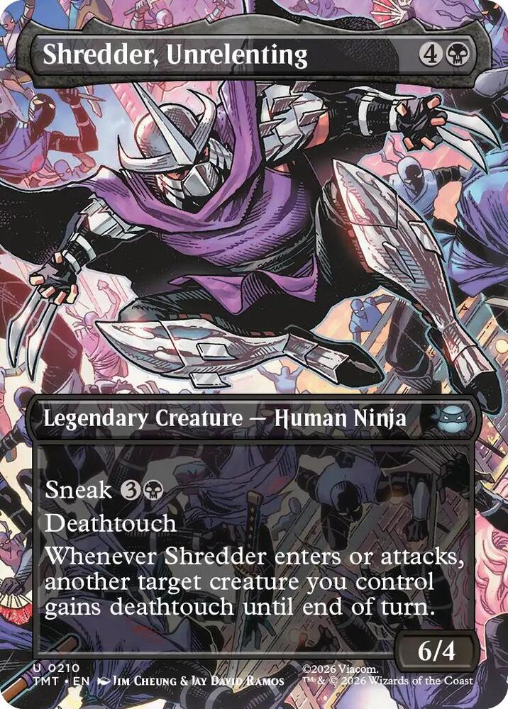Shredder, Unrelenting 210/190 (Teenage Mutant Ninja Turtles) - Borderless