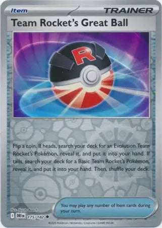 Team Rocket's Great Ball 175/182 (SV10: Destined Rivals) - Reverse Holofoil