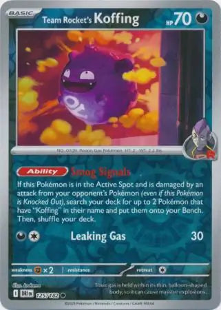 Team Rocket's Koffing 125/182 (SV10: Destined Rivals) - Reverse Holofoil