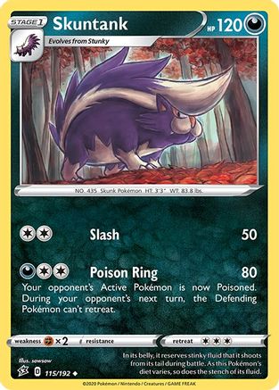 Skuntank 115/192 SWSH02 Rebel Clash - Uncommon