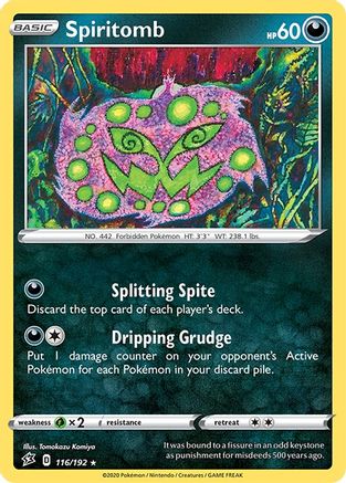 Spiritomb 116/192 SWSH02 Rebel Clash - Rare