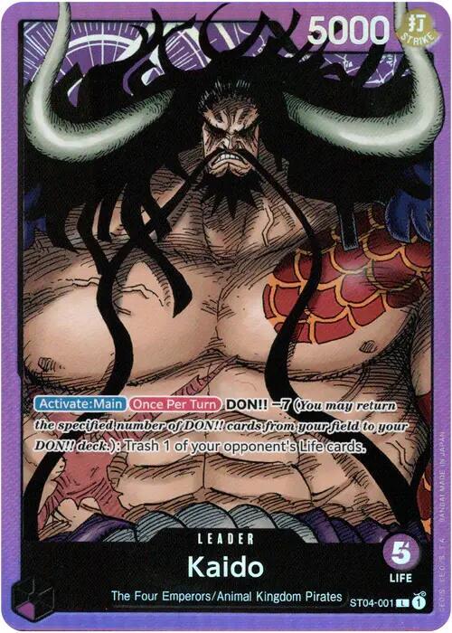 Kaido 001 ST04-001 (Starter Deck 4: Animal Kingdom Pirates) - Foil