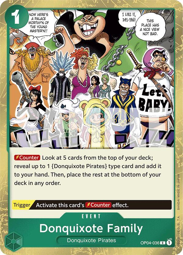 Donquixote Family OP04-036 (Premium Booster -The Best-) - Jolly Roger Foil
