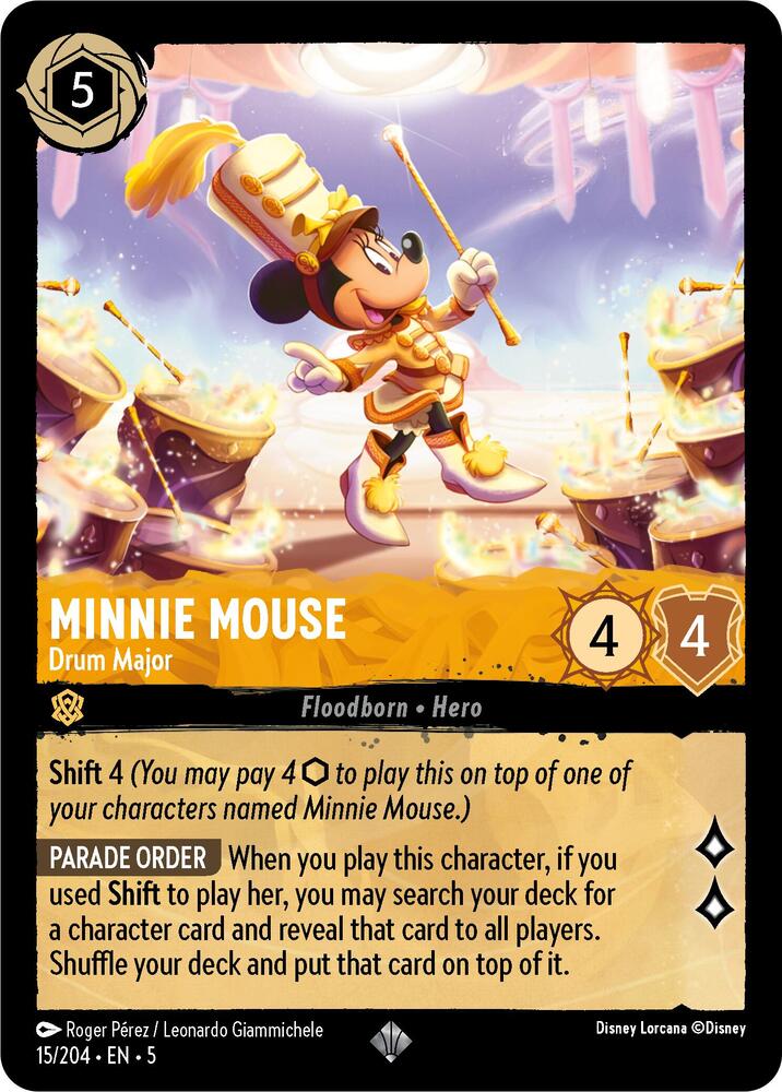 Minnie Mouse, Drum Major 15/204 (Shimmering Skies) - Cold Foil