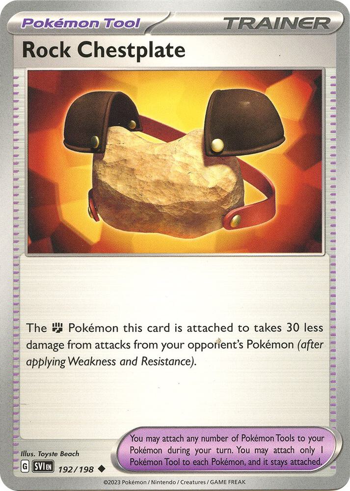 Rock Chestplate 192/198 (SV01: Scarlet & Violet Base Set)