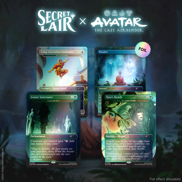 MTG Secret Lair x Avatar - A Lot to Learn Rainbow Foil Edition