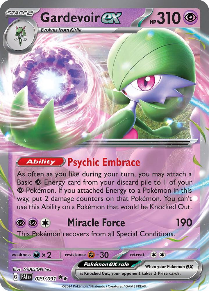 Gardevoir ex 029/091 (SV: Paldean Fates) - Holofoil
