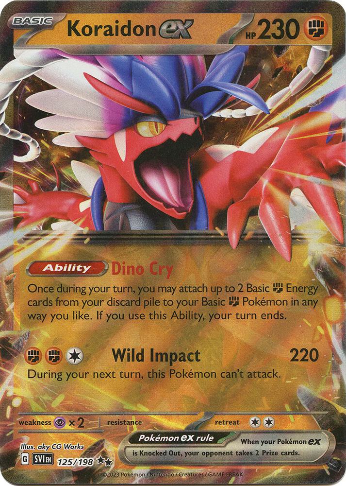 Koraidon ex 125/198 (SV01: Scarlet & Violet Base Set) - Holofoil